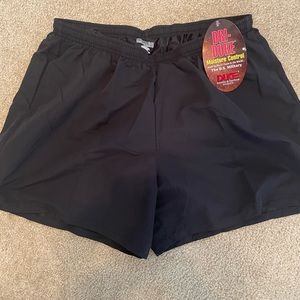 Dri-Duke Black Athletic shorts, size large, tie front brand new with tags